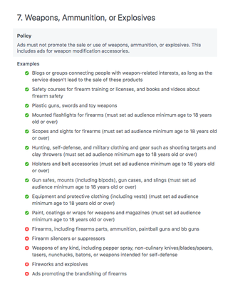 Illustration for article titled Facebook Will Stop Showing Ads for Gun Accessories to Kids